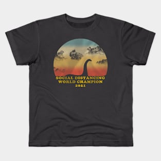 Nessie Social Distancing World Champion Kids T-Shirt